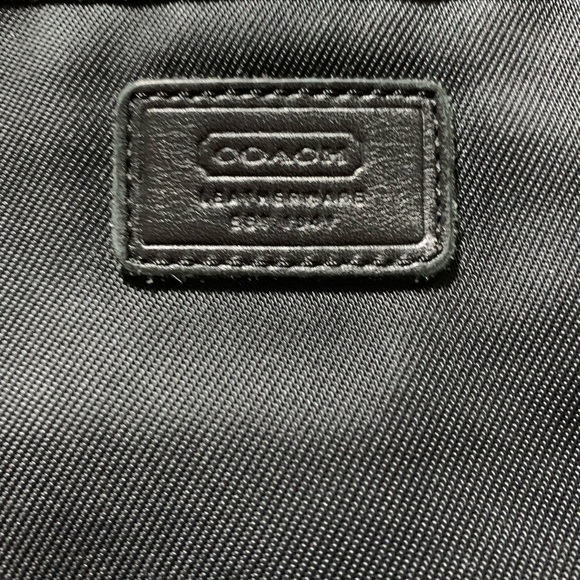 Black Coach Briefcase Laptop Bag - Picture 3 of 11